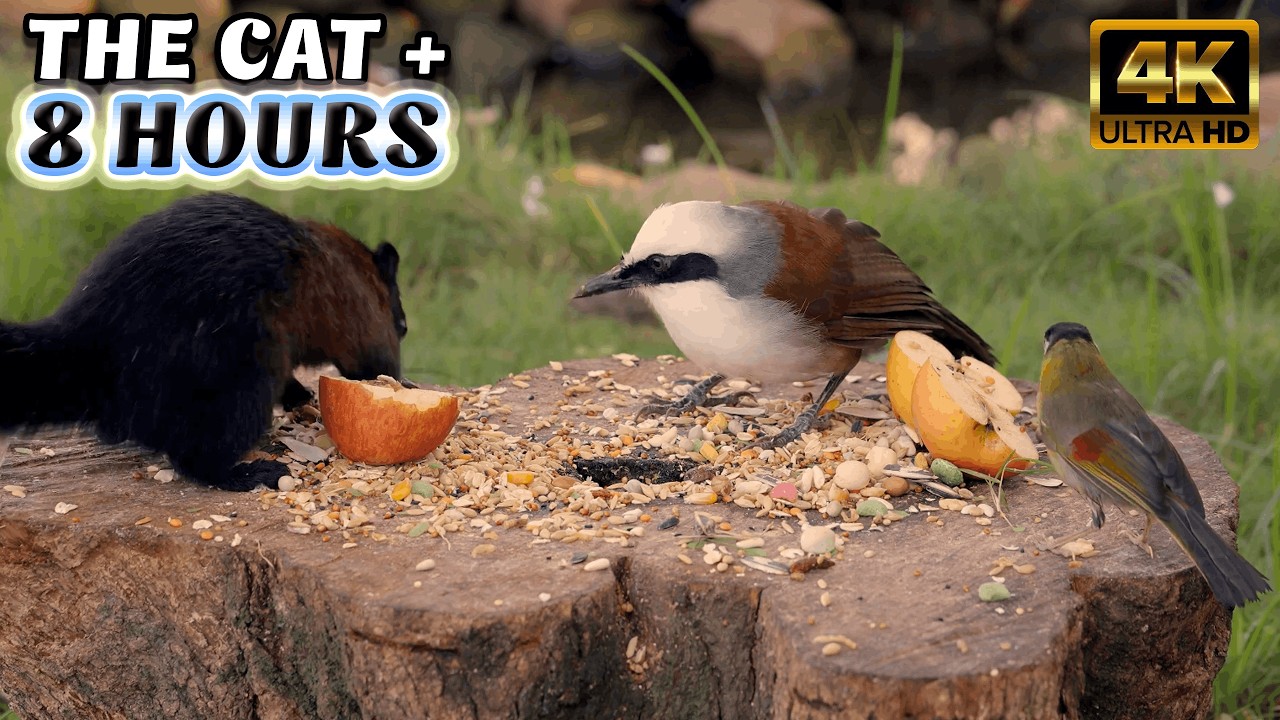 TV FOR CATS - Cat Sensory TV: 8 Hours of Triggering Sights & Sounds for Cats (4K) 