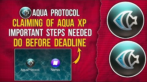 AQUA PROTOCOL CLAIMING | MANDATORY STEPS | NOMIS SCORE NECESSARY #claiming #wallet