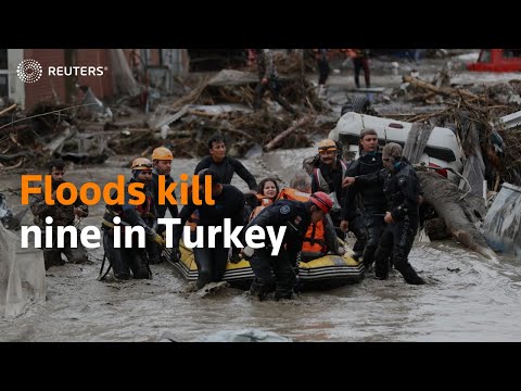 Flash floods kill at least nine in northern Turkey