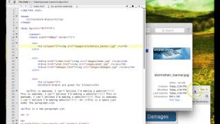 Implement Banner image and buttons to HTML page, make 3 pages navigation