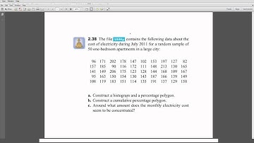 Dr. Frink - BUSI 3311, Reading Problem 2.38 Text