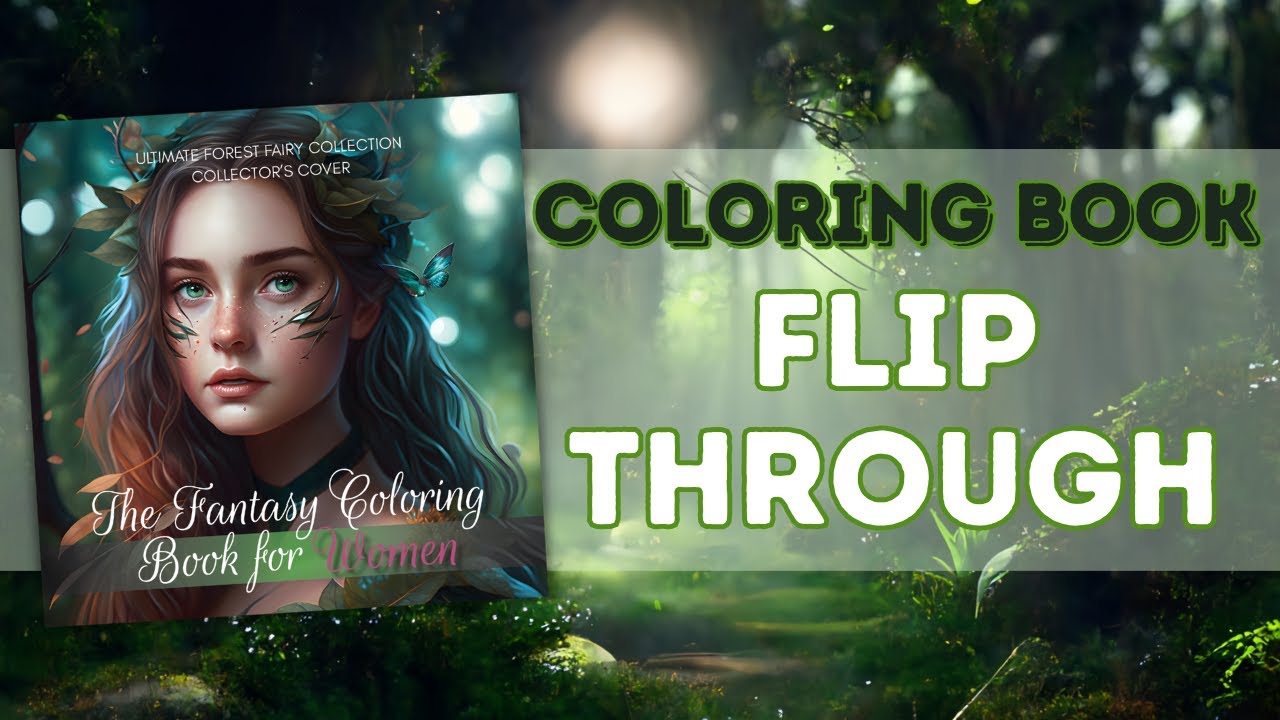 The Ultimate Forest Fairy Collection | Coloring Book Flip Through ...