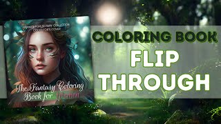 The Ultimate Forest Fairy Collection | Coloring Book Flip Through | Coloring With MJ