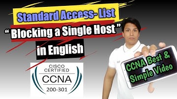 Standard Access List (ACL) For The Cisco  CCNA Part 1 in ENGLISH CALL +91 9773038607 Online Class