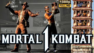 MK1 *JANET CAGE* KAMEO GAMEPLAY!! (ILLINOIS JOHNNY CAGE GAMEPLAY) 1080p 60 FPS (MORTAL KOMBAT 1)