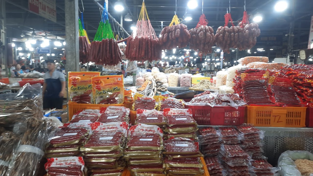 Khu khô chợ đầu mối bình điền 11 tây tháng 2 ngày cận tết bán lớn khủng khếp 