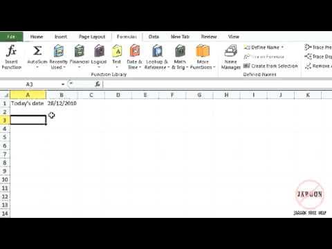 How to Use Date Functions in Excel - YouTube