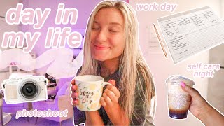 College Day In My Life | Work Day & Self Care | Lauren Norris