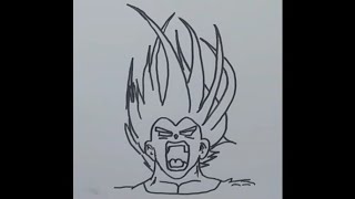 Comment dessiner un goku en colère             تعلم رسم غوكو غاضب