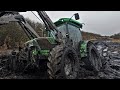 Ciągniki w bagnie|Extremalne zwożenie siana|Część1|Claas&Deutz-Fahr|!OPIS!ZetusTv(oryginalna muzyka)