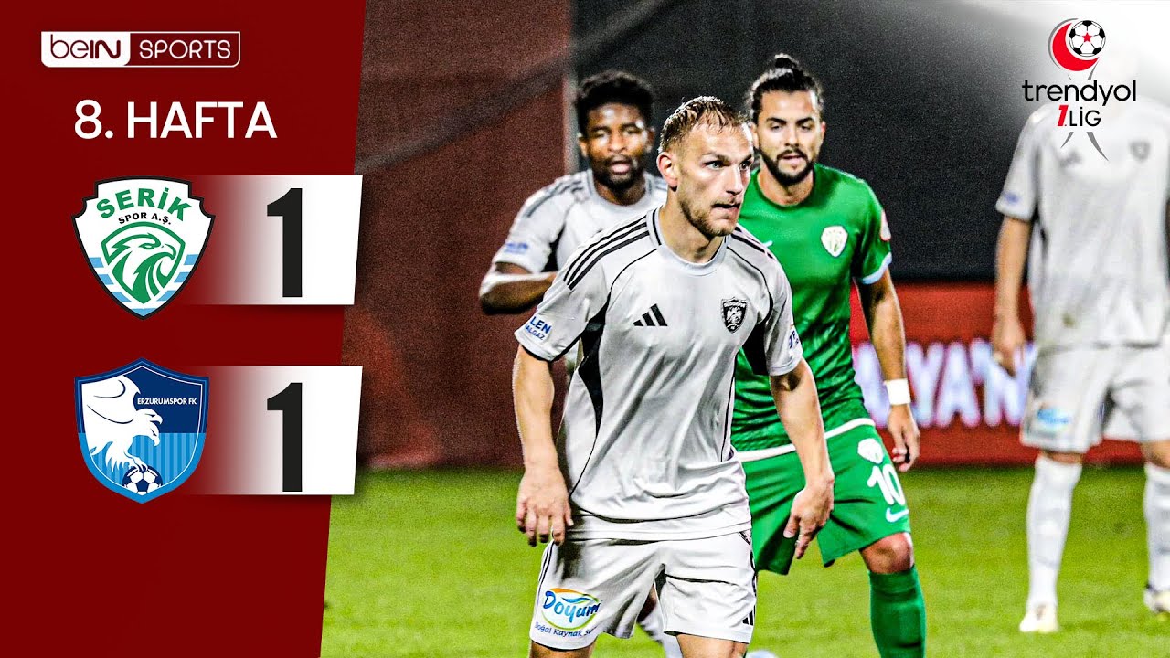 Serikspor (1-1) Erzurumspor | 8. Hafta Maç ÖZETİ | Trendyol 1. Lig - 2025/26