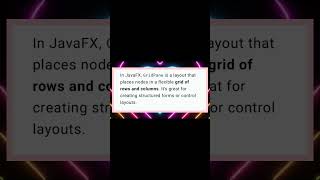 CS3391  UNIT  5 Grid Pane  #latest #trending #youtube #aiml #java #shotrs #grid #oopsinjava #swing