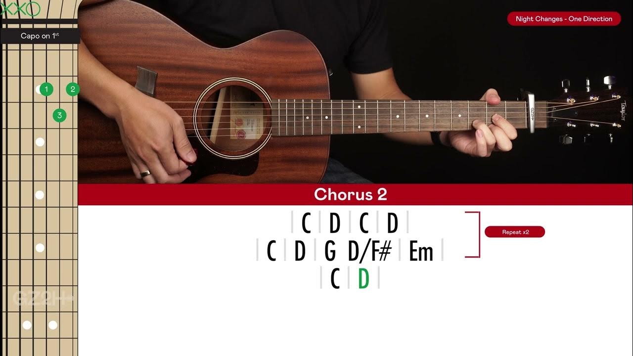 How To Play Night Changes On Guitar Night Changes Guitar Cover One Direction 🎸|Tabs + Chords| - YouTube