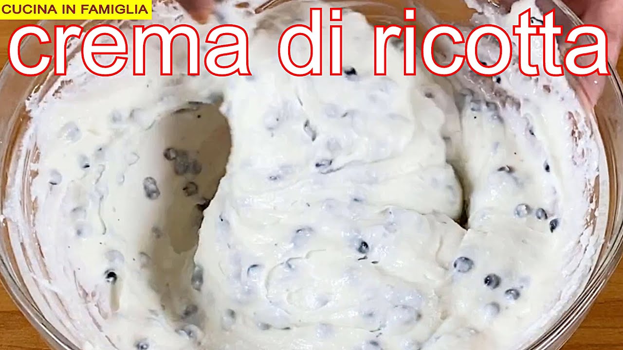 LA VERA CREMA DI RICOTTA SICILIANA RICETTA ORIGINALE