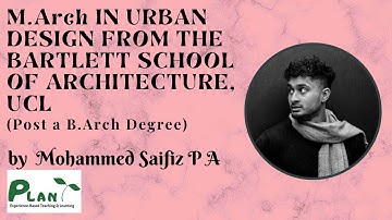 Pursuing an M Arch in Urban Design from Bartlett School of Architecture, UCL