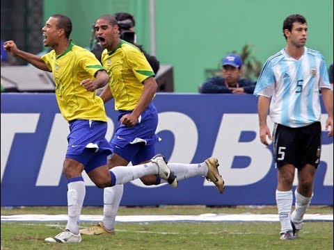 Brasil 2x2 Argentina (4x2) (25/07/2004) - Final Copa América 2004 (Brasil campeão) - YouTube