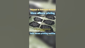 Automatic screen printing machine printing gloves