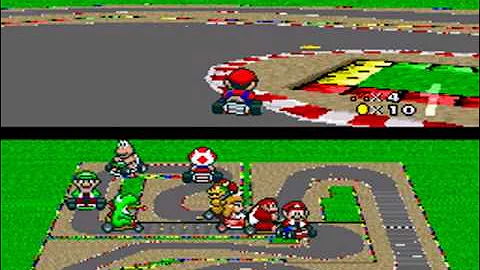 Super Mario Kart Playthrough - Star Cup: Mario Circuit 4