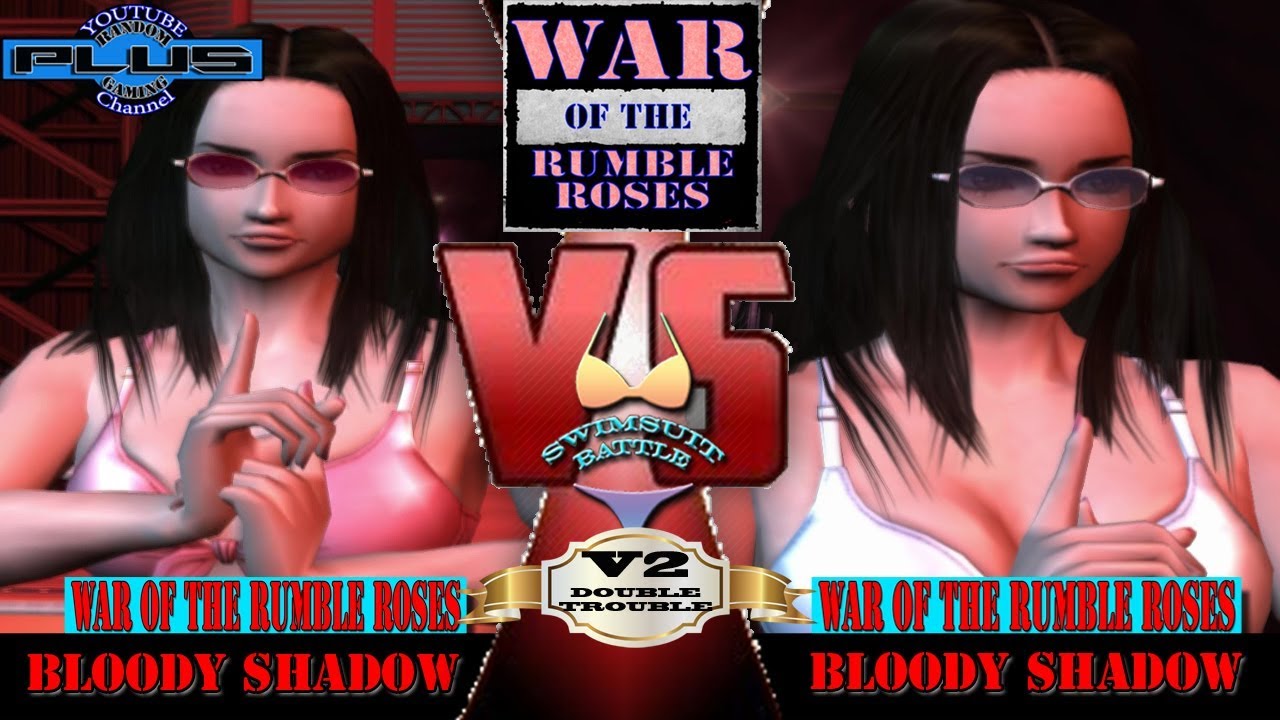 War of the Rumble Roses V2 Double Trouble Swimsuit Battle featuring Bloody Shadow | Rumble Roses