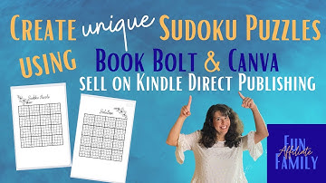 Puzzle Wiz Book Bolt - Create a Unique Sudoku Puzzle, Customize in Canva for KDP Puzzle Wiz tutorial