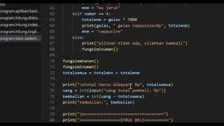 Aplikasi Kasir Sederhana dengan Bahasa Python