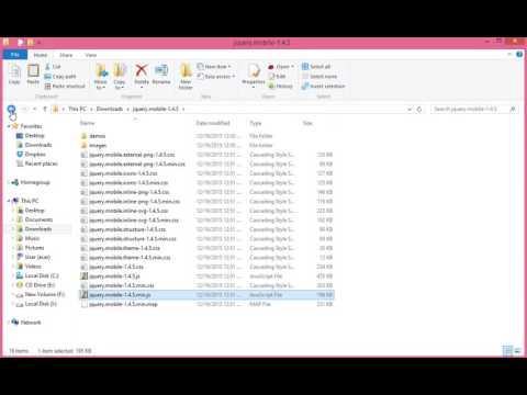 How to make Social Media with Jquery Mobile (Setup)