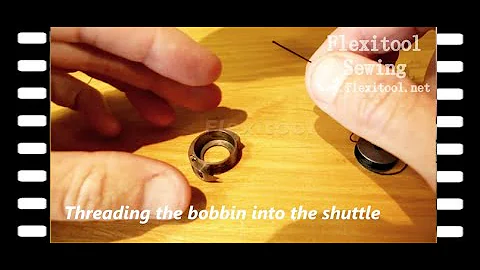 #8 Threading the Shuttle - Chinese Manual Hand Crank Leather Patcher Sewing Machine *HI-RES*