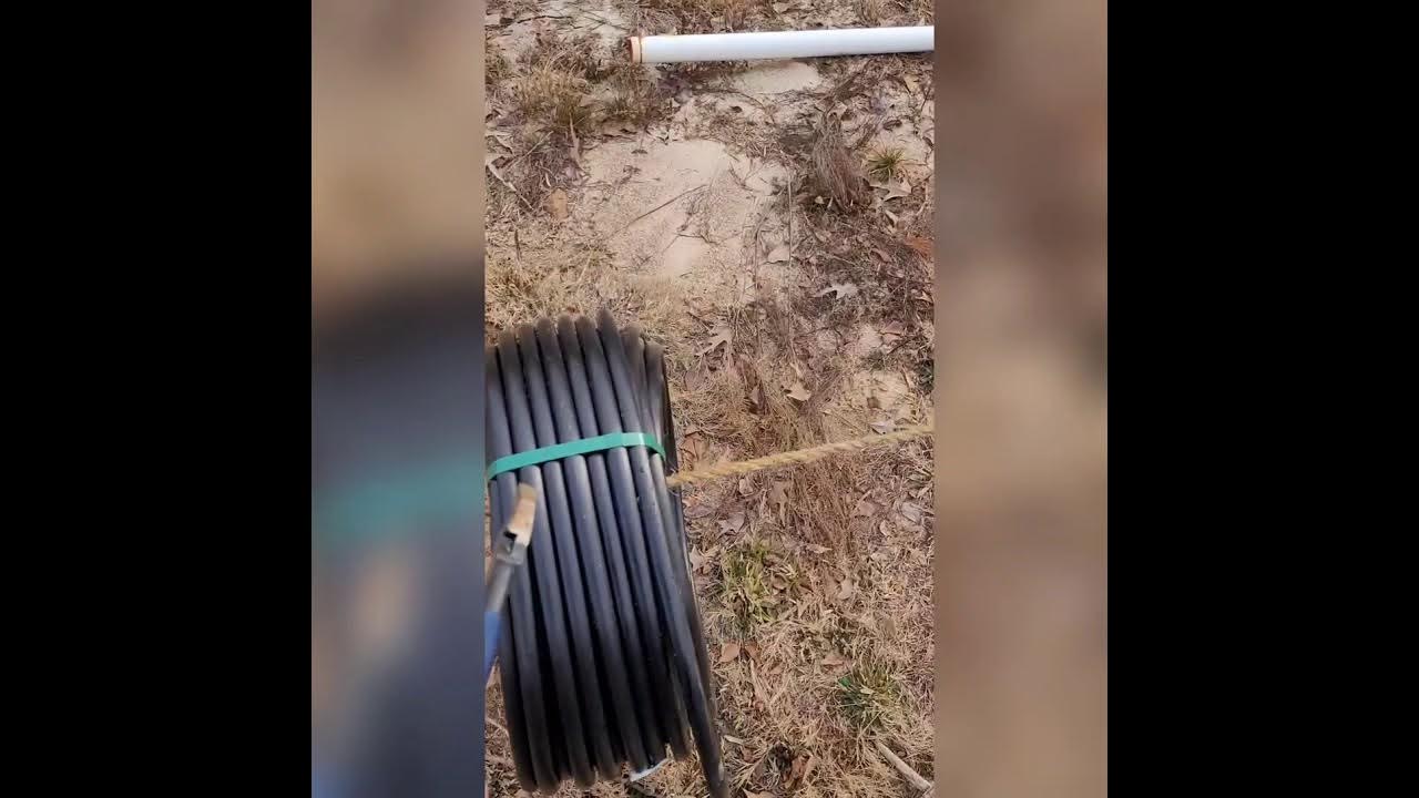 How to Unroll Poly Pipe/ Irrigation Pipe easily YouTube
