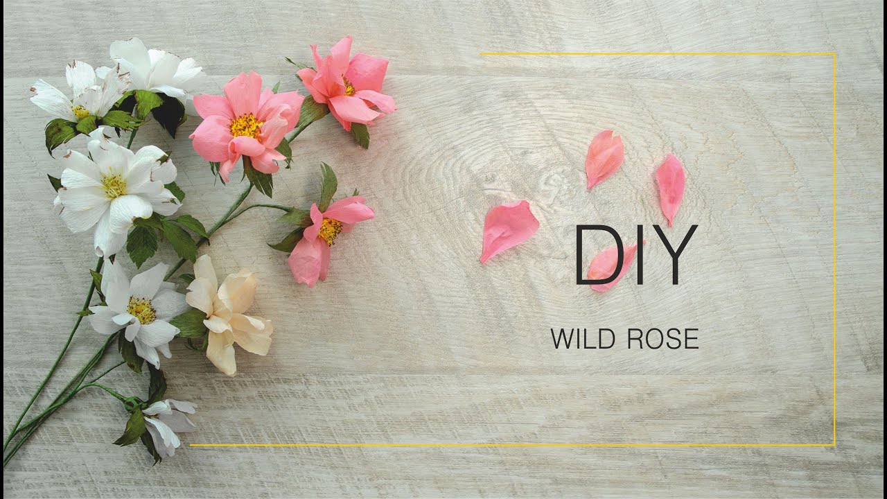 Wild Rose Crepe Paper Flower Online Course