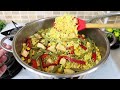 Sebzeli pirinç pilavı tarifi 🔝 Tane tane tavuklu sebzeli pilav tarifi