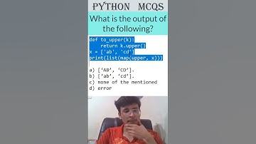 Python MCQ Solved Quickly | Learn Python in One Minute #infytqmcq #infytq #pythonprogramming #python