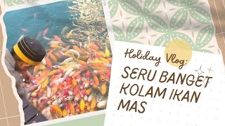 Seru Banget Memberi Makan Ikan Mas Yang Besar Besar Di Kolam ||Daeng Tata