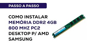 Memória Ddr2 4gb 800 Mhz Pc2 Desktop P/ AMD Samsung
