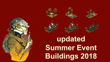 FoEhints: Updated Summer Event Buildings 2018 in Forge of Empires