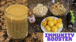 Ginger, Garlic, Lemon, Apple Cider Vinegar, Honey Tonic RECIPE | IMMUNITY BOOSTER