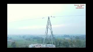 132kV Transmission Line Towers Drone View | High Voltage Power Line Inspection ⚡