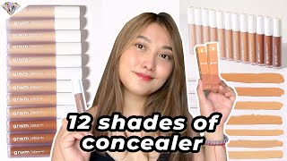 *FIRST* 12 SHADES OF MULTIUSE CONCEALER | NEW GRWM COSMETICS RADIANCE TINT | MAE LAYUG