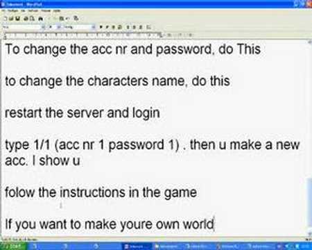 tibia-otserver tutorial part 3/3