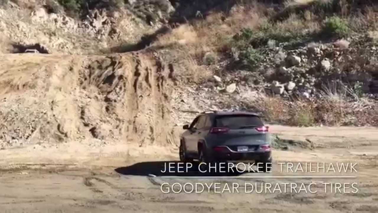 2015 Jeep Cherokee Trailhawk Goodyear Wrangler Duratrac 245/70/17 YouTube
