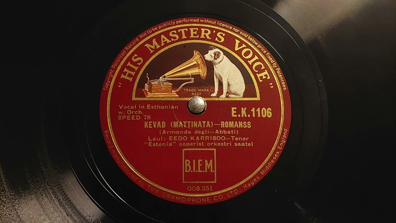 Eedo Karrisoo - Kevad / Mattinata (1937)