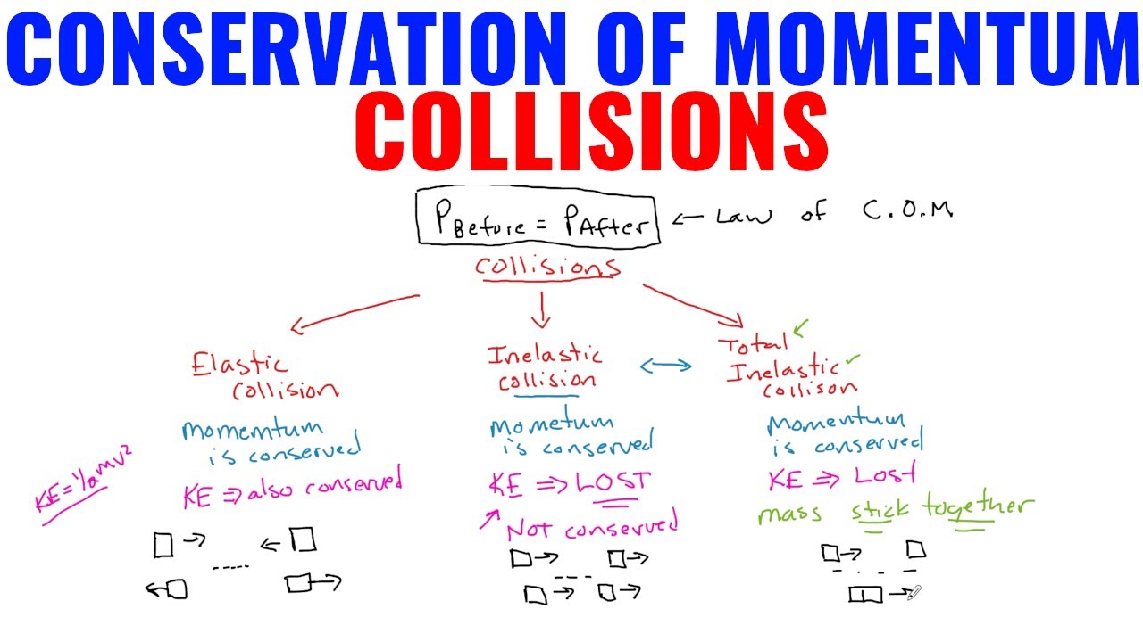 Conservation Of Momentum (Elastic & Inelastic Collision