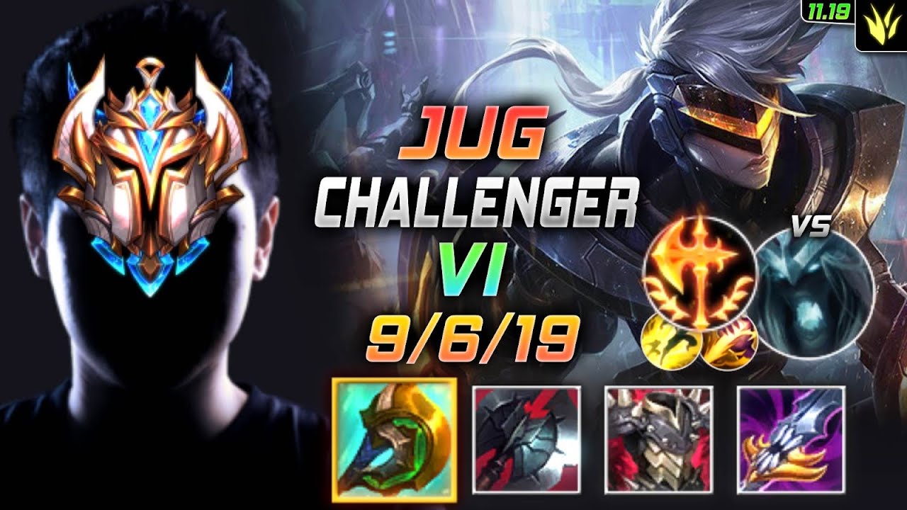 Challenger Vi Jungle Vs Karthus 챌린저 장인 정글 바이 템트리 룬 신파자 정복자 ヴァイ Vaj 皮城执法官 菲艾 Lol Kr 11 19 Youtube