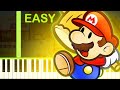 Paper Mario The Thousand Year Door Theme Song - EASY Piano Tutorial