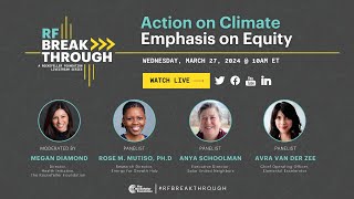 #RFBreakthrough | Action on Climate, Emphasis on Equity
In this episode of #RFBreakthrough, weâll learn from climate leaders how investing in women and girls leads to more effective reduction of greenhouse gases. While their methods and focus areas are different, their goals are similar: inform, lift, and create opportunity for girls, women, and the diversity of populations that donât yet have a seat at the climate table. Meet the panelists:
đŠşMegan Diamond, Director - Health Initiative, The Rockefeller Foundation
đĄRose M. Mutiso, Ph.D. , Research Director, Energy for Growth Hub
âď¸Avra Van der Zee, Chief Operating Officer, Elemental Excelerator
âď¸Anya Schoolman, Executive Director, Solar United Neighbors
#InvestInWomen #RFBreakthrough | Action on Climate, Emphasis on Equity