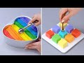 🌈 Satisfying Rainbow Cake Decorating For Any Occasion | Homemade Colorful Dessert Recipe #2