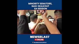 MINORITY SENATORS, NAG-WALK OUT SA SESSION