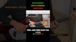 Sun Is Shining, Bob Marley Bass Tabs, Verse 1 (Short Cover)