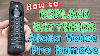 How to Replace Batteries in Alexa Voice Pro Remote (Fire Stick TV Remote)
