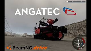 TEC800 firefighting robot in BeamNG.drive: a training tool for rough-terrain driving
