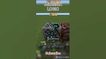 Minecraft LOGIC (Part 1) #trending #shorts